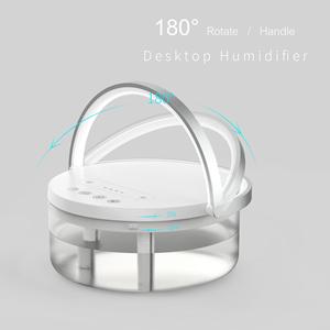 เครื่องเพิ่มความชื้นในอากาศพลาสติกอเนกประสงค์แบบพกพา พอร์ต USB คู่ ความจุ 1.2 ลิตร พร้อมไฟกลางคืน ฟังก์ชั่นตั้งเวลา ใช้งานในบ้าน ไร้สาย ขายส่งจากโรงงาน - Product Image 2