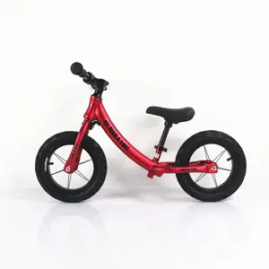factory wholesale balance bike aluminum alloy air tire customized 12 inch baby balance push bike