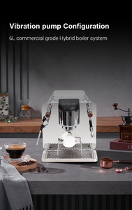 <span class=keywords><strong>Precio</strong></span> al por mayor, piezas extraíbles, estándar americano, 2000W, máquina eléctrica de <span class=keywords><strong>café</strong></span> expreso de acero inoxidable blanco, Hotel, hogar - Product Image 3