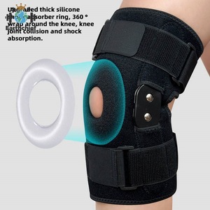 Penyangga Lutut Berengsel yang Dapat Disesuaikan, Neoprene Rodillera Con Bisagra, Perlindungan Medis Ortopedi Pasca Operasi, Tebal - Product Image 3