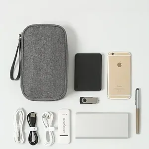 2025 tiện ích mới Du Lịch Kỹ thuật số <span class=keywords><strong>USB</strong></span> sạc dây cáp túi lưu trữ thiết bị điện tử tổ chức Silicone chủ hộp mềm dây Earbuds - Product Image 4