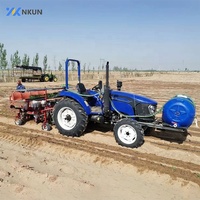 Transplanteur de semis de légumes automoteur à usage domestique à 4 rangées