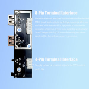 带 LED 和开关的双 USB <span class=keywords><strong>2</strong></span>.0 扩展面板，用于 DIY 机箱/USB 端口升级 - Product Image 5
