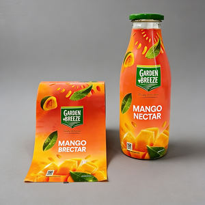 Étiquettes personnalisées en plastique pour bouteilles de bière, d'eau et de boissons, emballage personnalisé avec logo, <span class=keywords><strong>film</strong></span> rétractable PVC PET en rouleau - Product Image 4