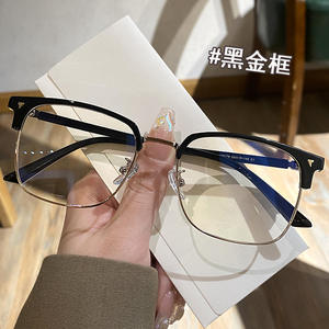 แว่นตาครึ่งกรอบทรงสี่เหลี่ยมเลนส์ PC ป้องกันแสงสีฟ้า รุ่นผู้ชาย ผลิตที่ไถโจว รหัสสินค้า 31006 - Product Image 2