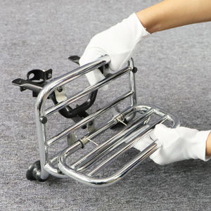 Borske Moto Staffa di Mensola Supporto Anteriore per <span class=keywords><strong>Peugeot</strong></span> <span class=keywords><strong>Django</strong></span> 125i 150i ARIA 4T E4 <span class=keywords><strong>Django</strong></span> 50 di ARIA 2T 4T Anteriore Holder Rack - Product Image 5