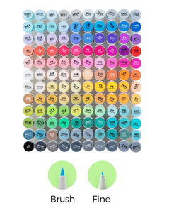 Nuevo Empaque, Marcadores de Arte <span class=keywords><strong>Ohuhu</strong></span> Honolulu de <span class=keywords><strong>120</strong></span> Colores con Doble Punta, Alcohol, Pincel y Cincel - Product Image 4