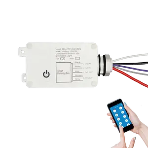 Tuya Smart Kami Standar Uni Eropa 010V 1-10V 0-10V Wifi BT Aplikasi Controller Dinding Timer Smart Dimmer Switch untuk LED Grow Light