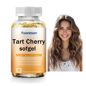 Ausreson Marque Privée Cerise Acidulée 60 Gélules Souples Certifiées Halal/Kosher Complément Alimentaire pour Adultes - Product Image 1