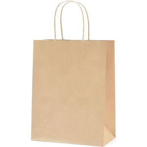 Bolsas de Papel Kraft Reciclado Ecológicas con Logotipo Impreso Personalizado, Asa Larga y Opciones de Grabado/Relieve - Product Image 1