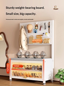 <span class=keywords><strong>Perchero</strong></span> Independiente con Banco para Zapatos 3 en 1, Mueble Zapatero Antipolvo y Colgador de <span class=keywords><strong>Abrigos</strong></span> para la <span class=keywords><strong>Entrada</strong></span> del Hogar - Product Image 3
