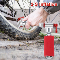 Gonfleur CO2 16g Pompe à air d'urgence pour vélo de route et de montagne avec réservoir de CO2 pour pompe à vélo Genre