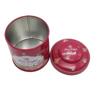 Boîte à thé ronde en métal de qualité alimentaire, hermétique, avec couleur personnalisée pour le café, le sucre, les épices et l'emballage vintage