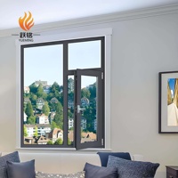 Ventana Abatible de Aluminio con Rotura de Puente Térmico y Seguridad Contra el Viento, con Herrajes Alemanes para Proyectos