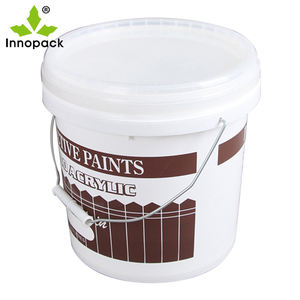 Seau en plastique écologique de 10 litres en PP vierge avec logo personnalisé et impression par transfert thermique/sérigraphie à partir de seau en plastique personnalisé - Product Image 5