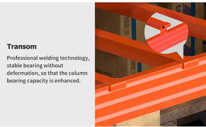 מכירות ישירות במפעל תעשייתי כבד אחסון מדפי מערכת ערמה יחידות מתכת מחסן מתלה מחסן פלדה מזח - Product Image 5