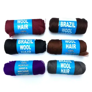 Ruyan grosir benang wol Brasil Jumbo kepang benang akrilik untuk rambut Crochet braid Twist Wars Faux Locs