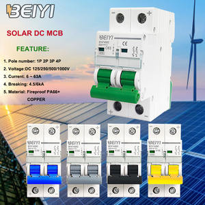 Vente en gros d'usine Pv Solar Mcb <span class=keywords><strong>Disjoncteur</strong></span> 1p 2p 3p 4p 1 - 63a Pv Dc Mcb 250v 500v 1200v - Product Image 1