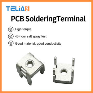 Borne de soudage pour circuit imprimé, 4 broches, en laiton, support conducteur, haute conductivité, durable, borne de soudage pour circuit imprimé pour l'assemblage de circuits imprimés - Product Image 2