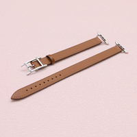 Bracelet de montre en cuir rose pour montre casio Longines Bracelet en cuir véritable Cartier Garmin Seiko montres 20mm Bracelet Double Tour