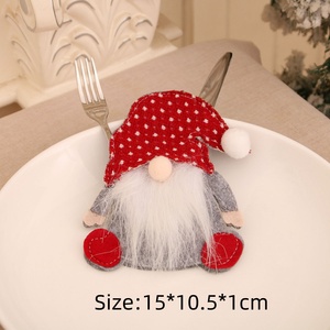 Cartone animato Cross-Border vecchio uomo coltello forchetta senza volto Rudolph stoviglie decorazioni natalizie fornitura di fabbrica all'ingrosso - Product Image 3