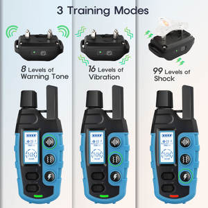 Ferngesteuertes Smart-Hundehalsband IP67 3 Modi (Piepton/Vibration/Stoß) & 99 Stufen für Alle Hunderassen - Product Image 2