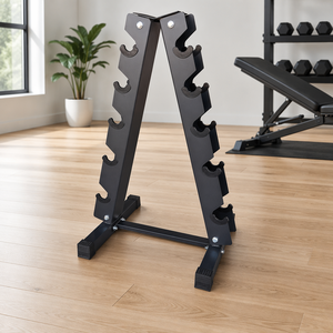 Soporte de Almacenamiento para Mancuernas al por Mayor, Estante de 5 Niveles en Forma de A con Base de Goma Antideslizante para Gimnasio en Casa y Organizador de Fitness - Product Image 5