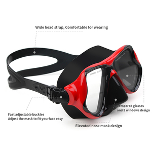 XIALE <span class=keywords><strong>Masque</strong></span> de plongée en verre confortable avec fonction anti-buée pour une expérience de plongée sans faille - Product Image 5