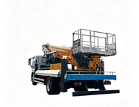 Véhicule de travail en hauteur robuste pour l'exportation - Isuzu Gigacorp avec une hauteur de travail de 48 mètres et stabilisateurs hydrauliques