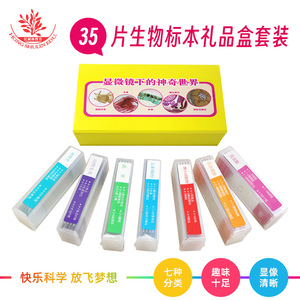 Un coffret cadeau magnifiquement emballé de lamelles de microscope biologique pour enfants, contenant 35 lamelles de 7 types différents. - Product Image 4