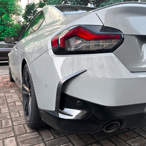 Bmw Rear Bumper Carbon Fiber Texture Abs Adhesive Car Body Kit For 2 Series G42 M Sport 2022+ - Product Image 1