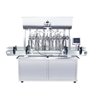 Automatic 6 Head Liquid Detergent Viscosity Ointment Thick Paste Shampoo Ketchup Honey Shaving Cream Filling Machine