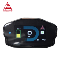 SIAECOSYS Layar LCD Instrumen Opsional DKD TFT Baru untuk Skuter Listrik dengan Komunikasi CAN-BUS Meter Motor