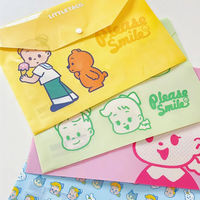 Sobre de PVC Impermeable para Regalo, con Diseño de Dibujos Animados y Cierre de Botón