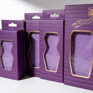 กล่องบรรจุภัณฑ์ใสแบบกำหนดเอง พร้อมตัวอย่างฟรี สำหรับผลิตภัณฑ์ 3CE สายดาต้า ที่ชาร์จ และชิ้นส่วนไฟฟ้าขนาดเล็ก - Product Image 1