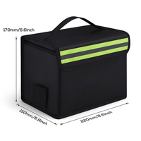 Pochette de rangement pour batterie Lipo grande capacité, étanche, ignifuge et anti-explosion, avec port de charge et protection de sécurité verrouillable