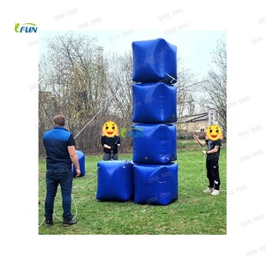 Jeu de team building interactif gonflable : Plantez le radis – Course aérienne en équipe – Jeux sportifs – Marque IFUN – Matériau PVC - Product Image 6