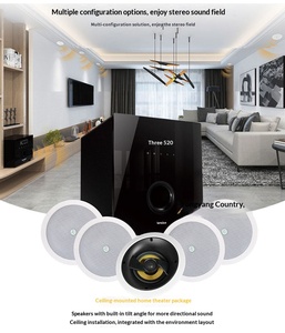 Sistema de Audio Profesional para Cine en Casa Levoice L-51/S5/B320 Big Ant5.1, Paquete de Altavoces Esféricos con <span class=keywords><strong>Sonido</strong></span> Envolvente para Sala de Estar y TV - Product Image 4