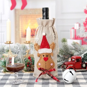 Christmas Wine Bottle Cover Christmas Tree Portable Champagne Wine Bag Cartoon Exquisite Wine Gift New Year Decor - Product Image 3