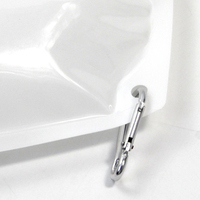 Sac debout en plastique réutilisable personnalisé savon liquide vaisselle détergent à lessive emballage coin pochettes blanches à bec