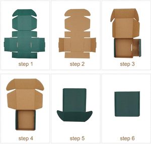 Corrugated Cardboard Art Paper Boxes <strong>Green</strong> Recyclable Printed Paper Small <strong>Gift</strong> Mailer Boxes for Shipping Packaging Craft <strong>Gifts</strong> - Product Image 5