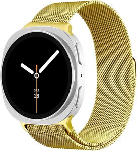 Bande métallique à boucle milanaise pour <span class=keywords><strong>Samsung</strong></span> <span class=keywords><strong>Galaxy</strong></span> <span class=keywords><strong>Watch</strong></span> 8 bandes 40mm 44mm/8 classique 46mm femmes hommes, bracelet magnétique en acier inoxydable en maille - Product Image 5