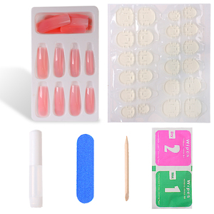 <span class=keywords><strong>Uñas</strong></span> <span class=keywords><strong>postizas</strong></span> ombré, último accesorio para <span class=keywords><strong>uñas</strong></span> <span class=keywords><strong>postizas</strong></span> en forma <span class=keywords><strong>de</strong></span> ataúd y diamante <span class=keywords><strong>de</strong></span> longitud media, <span class=keywords><strong>2022</strong></span>, 24 unidades - Product Image 6