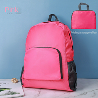 Sac à dos de voyage en nylon personnalisé avec logo imprimé OEM, sac à dos de voyage en plein air, sac à dos pliable imperméable