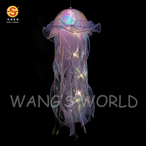도매 <span class=keywords><strong>LED</strong></span> 해파리 랜턴 빛 빛나는 매달려 밤 휴대용 DIY 매달려 장식품 램프 장식 생일 파티 - Product Image 4