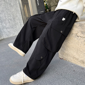 Spot personnalisé en gros garçons saison automne et hiver tube droit <span class=keywords><strong>pantalon</strong></span> <span class=keywords><strong>cargo</strong></span> polyvalent à la mode pour enfants - Product Image 6