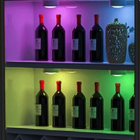 Plafonnier LED moderne à lumière blanche chaude RGB, rechargeable, sans fil, lampe murale intérieure, télécommande, éclairage d'ambiance pour armoire