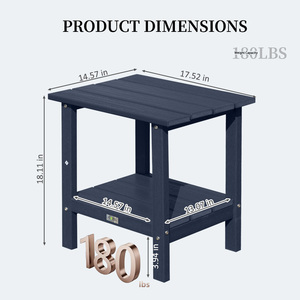 Sedie a sdraio da esterno in HDPE US STOCK per esterni, <span class=keywords><strong>blu</strong></span> navy - Product Image 2
