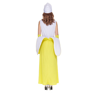 Robe de soirée costume de banane pour femme adulte, robe de cosplay avec chapeau et gants en tissu polyester, offre ODM - Product Image 5