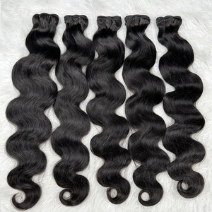 Lot de <span class=keywords><strong>Cheveux</strong></span> Naturels 15A Double Drawn Body Wave pour Femmes, <span class=keywords><strong>Cheveux</strong></span> Humains Bruts Alignés dans le Sens de la Cuticule, Vente en Gros, Fournisseur de <span class=keywords><strong>Cheveux</strong></span> Vierges - Product Image 1